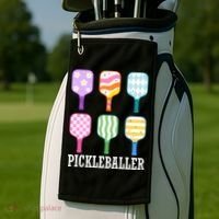 Pickleballer Pickle Baller Funny Cute Pickleball Golf Towel thumb 2