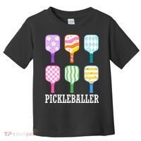 Pickleballer Pickle Baller Funny Cute Pickleball Toddler T-Shirt thumb 0