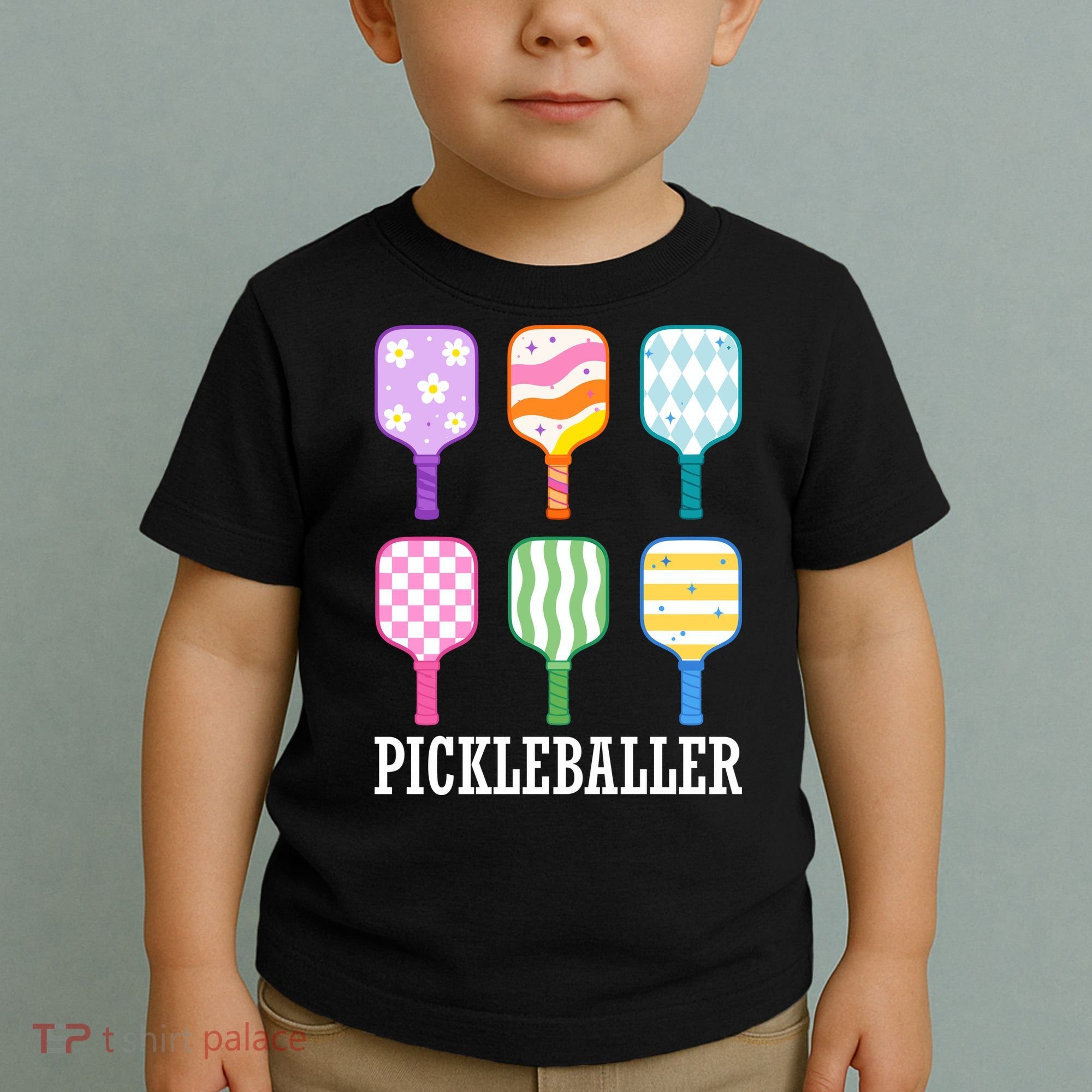 Pickleballer Pickle Baller Funny Cute Pickleball Toddler T-Shirt
