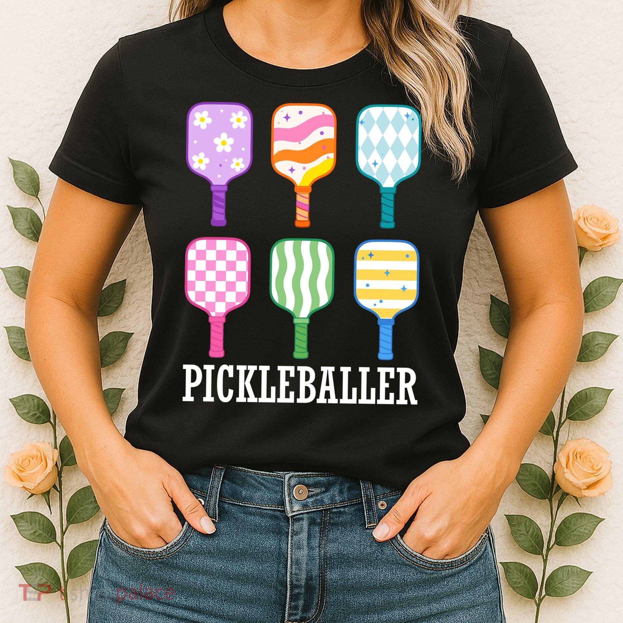 Pickleballer Pickle Baller Funny Cute Pickleball Women's T-Shirt