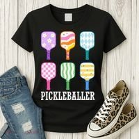 Pickleballer Pickle Baller Funny Cute Pickleball Women's T-Shirt thumb 3
