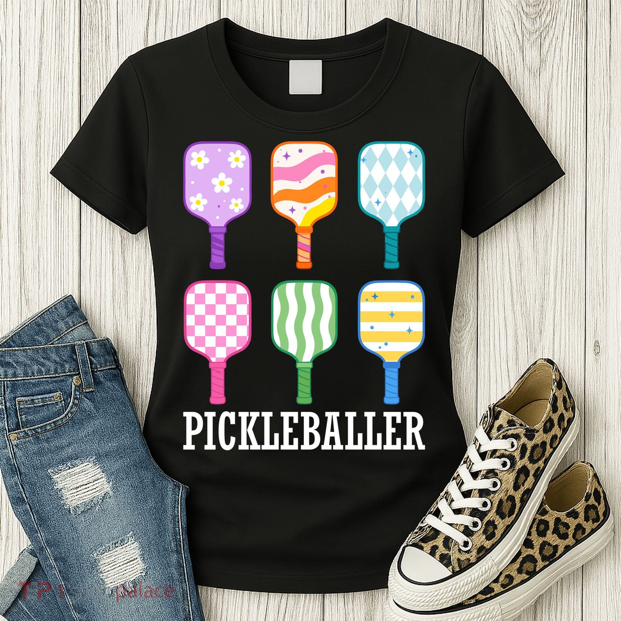 Pickleballer Pickle Baller Funny Cute Pickleball Women's T-Shirt