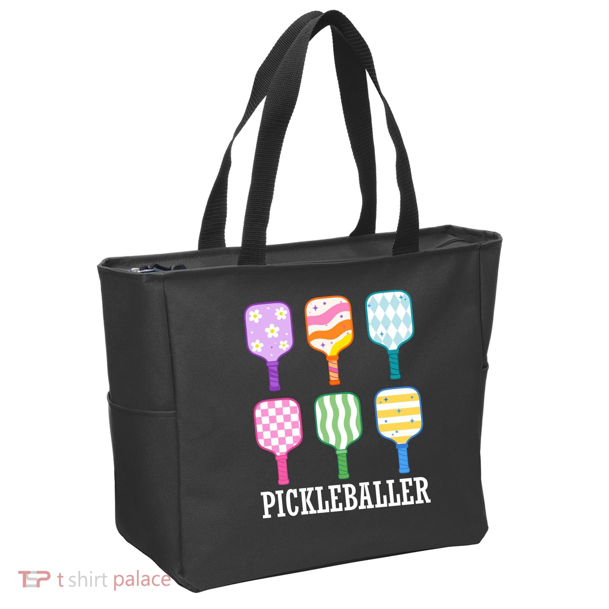 Pickleballer Pickle Baller Funny Cute Pickleball Tote Bag