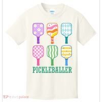Pickleballer Pickle Baller Funny Cute Pickleball Kids T-Shirt thumb 0