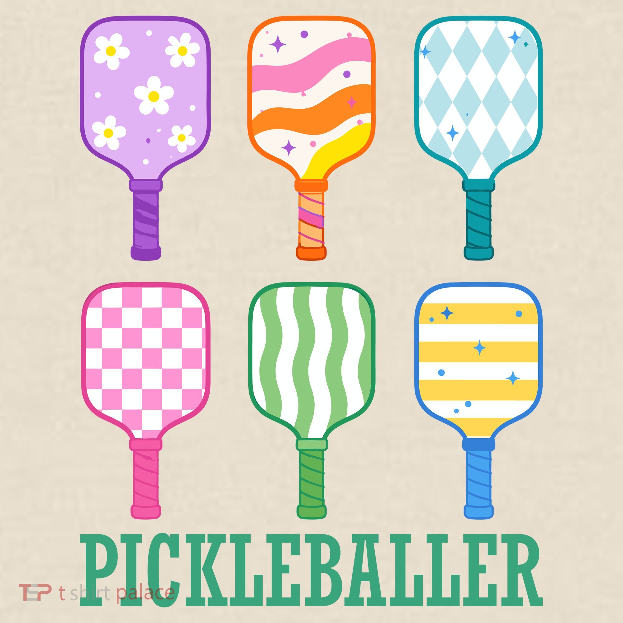 Pickleballer Pickle Baller Funny Cute Pickleball Kids T-Shirt