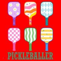 Pickleballer Pickle Baller Funny Cute Pickleball Santa Hat thumb 1
