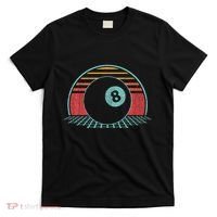 Pool Player Billiards Lover 8 Ball Retro Vintage 80s Style T-Shirt thumb 0