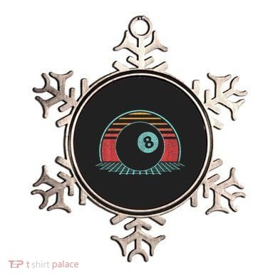 Pool Player Billiards Lover 8 Ball Retro Vintage 80s Style Ornament