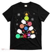 Pickleball Pickle Ball Christmas Tree T-Shirt thumb 0