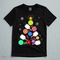 Pickleball Pickle Ball Christmas Tree T-Shirt thumb 5