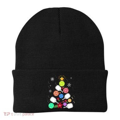 Pickleball Pickle Ball Christmas Tree Beanie