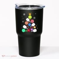 Pickleball Pickle Ball Christmas Tree Tumbler thumb 0
