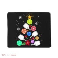 Pickleball Pickle Ball Christmas Tree Mousepad thumb 0