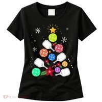 Pickleball Pickle Ball Christmas Tree Women's T-Shirt thumb 0