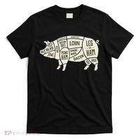 Pig & Pork Butcher Diagram Bacon Lover T-Shirt thumb 0