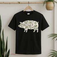 Pig & Pork Butcher Diagram Bacon Lover T-Shirt thumb 2