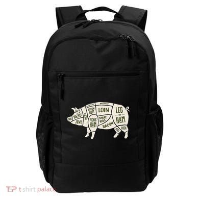 Pig & Pork Butcher Diagram Bacon Lover Backpack