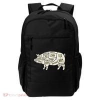 Pig & Pork Butcher Diagram Bacon Lover Backpack thumb 0