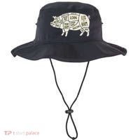 Pig & Pork Butcher Diagram Bacon Lover Bucket Hat thumb 0