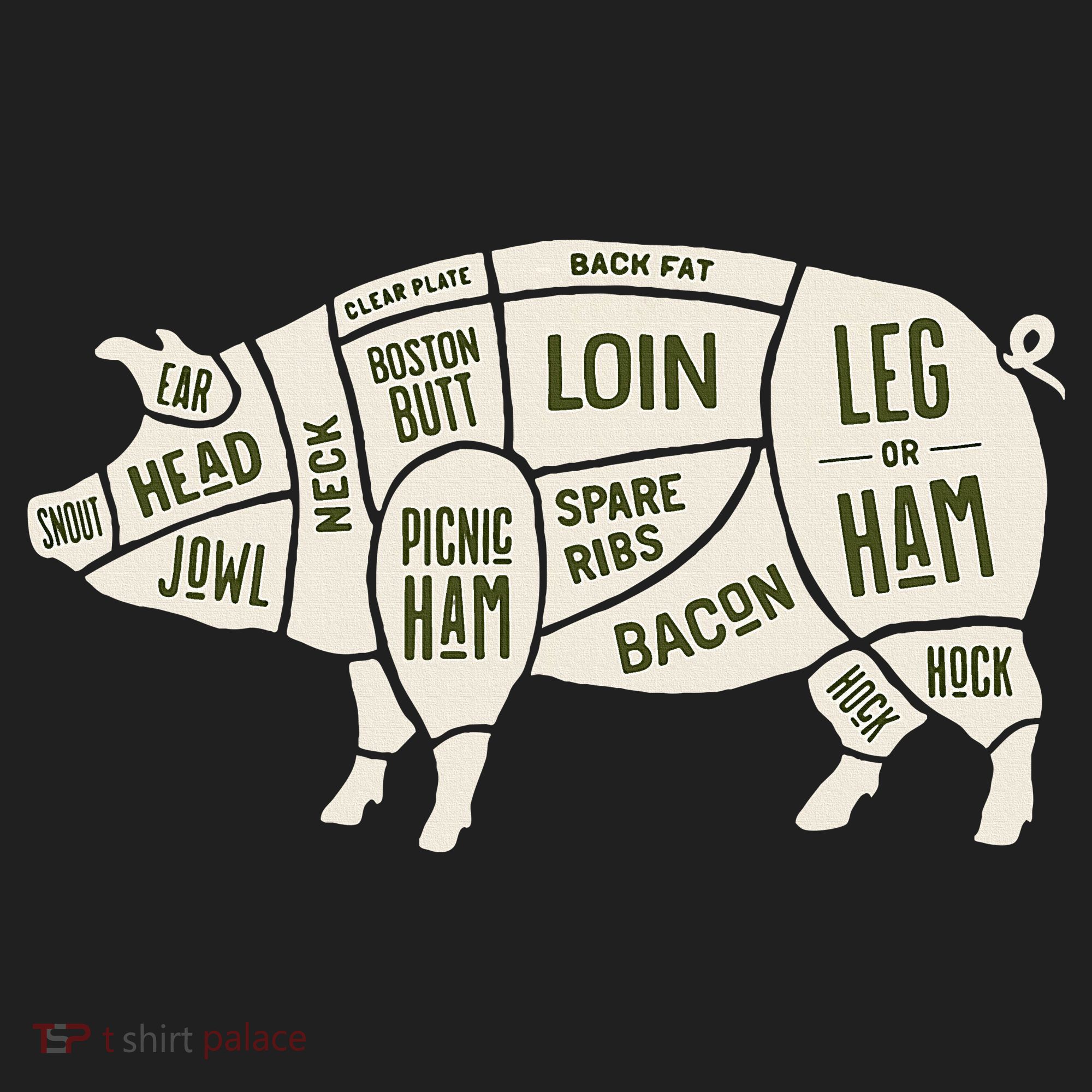 Pig & Pork Butcher Diagram Bacon Lover Beanie