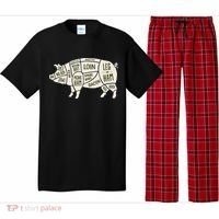 Pig & Pork Butcher Diagram Bacon Lover Pajama Set thumb 0