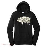 Pig & Pork Butcher Diagram Bacon Lover Women's Hoodie thumb 0