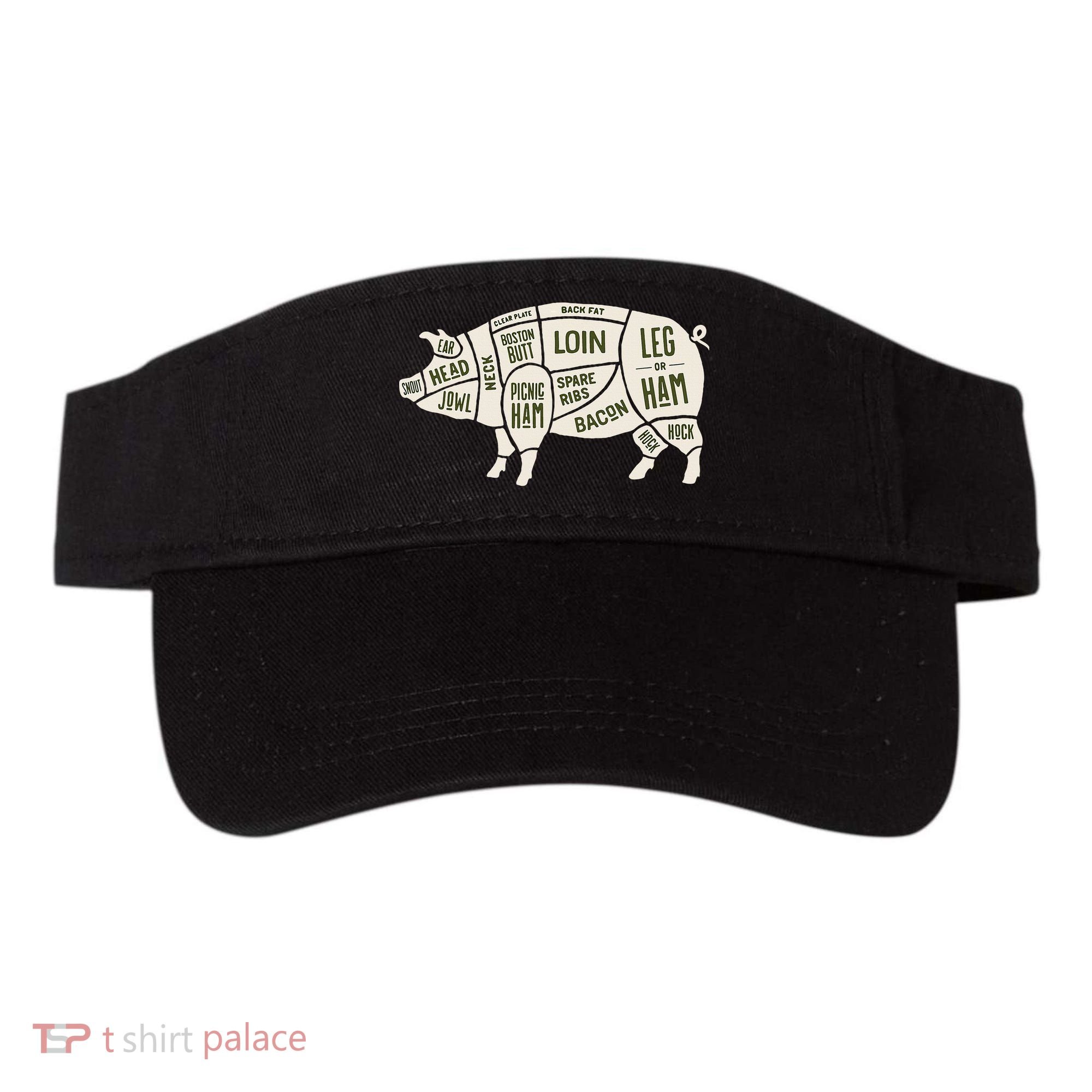 Pig & Pork Butcher Diagram Bacon Lover Visor