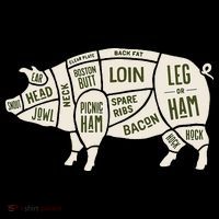 Pig & Pork Butcher Diagram Bacon Lover Visor thumb 3