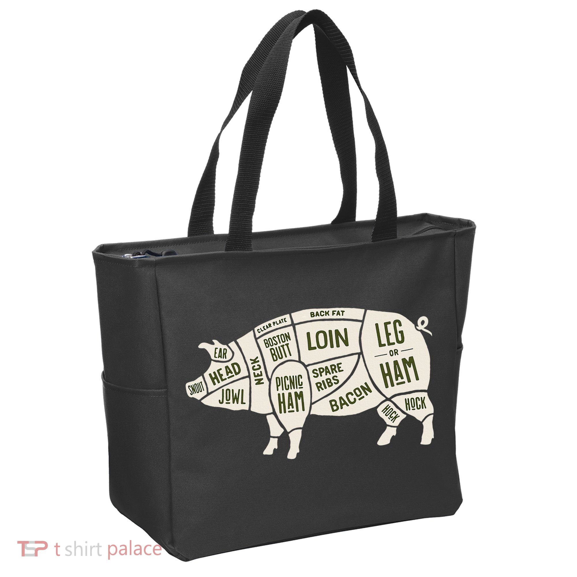 Pig & Pork Butcher Diagram Bacon Lover Tote Bag