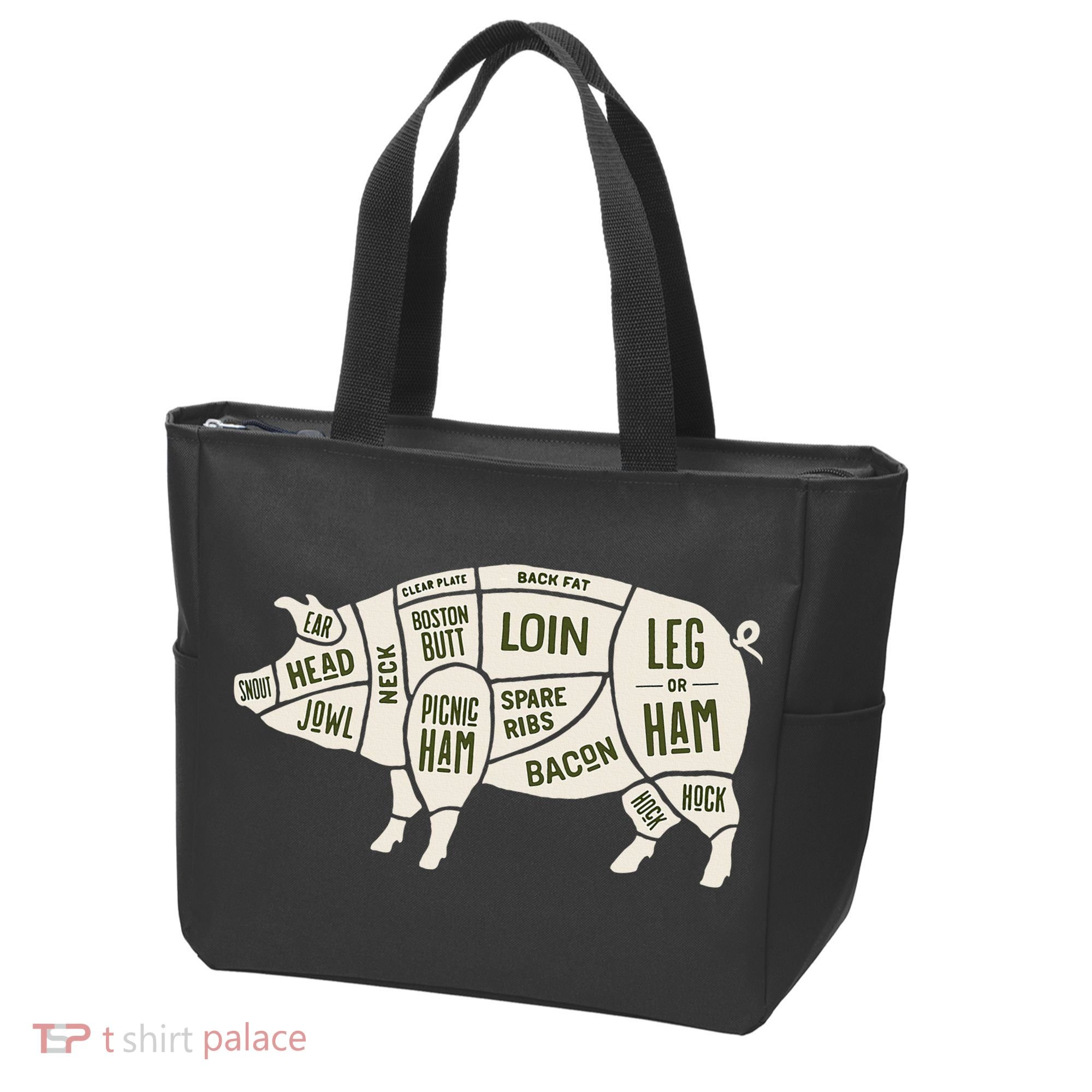 Pig & Pork Butcher Diagram Bacon Lover Tote Bag
