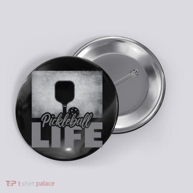 Pickleballer Pickle Baller Pickleball Player Button