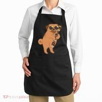 Pug Playing Bassoon Player Dog Bassoonist Musician Apron thumb 2
