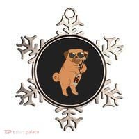 Pug Playing Bassoon Player Dog Bassoonist Musician Ornament thumb 0