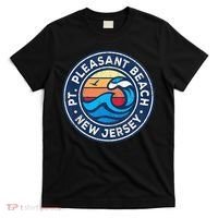 Point Pleasant Beach New Jersey Nj Vintage Nautical Waves De T-Shirt thumb 0