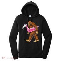 Pool Party Bigfoot Flamingo Wo Sasquatch Pink Float Women's Hoodie thumb 0