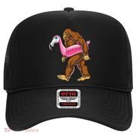 Pool Party Bigfoot Flamingo Wo Sasquatch Pink Float Hat thumb 0