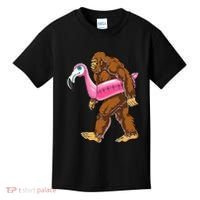 Pool Party Bigfoot Flamingo Wo Sasquatch Pink Float Kids T-Shirt thumb 0