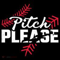 Pitch Please Baseball Cute Gift USA-Made Doggie Bandana thumb 2