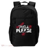 Pitch Please Baseball Cute Gift Backpack thumb 0