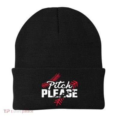 Pitch Please Baseball Cute Gift Beanie