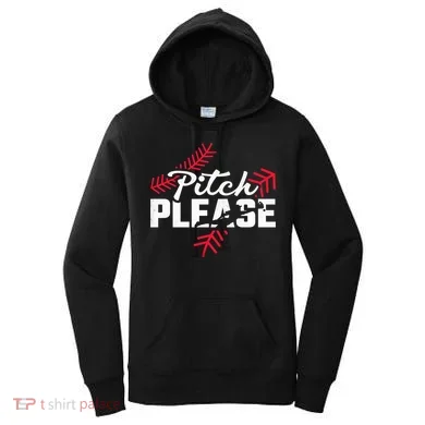 Pitch Please Baseball Cute Gift Women's Hoodie