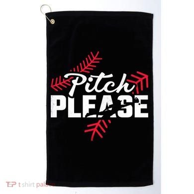 Pitch Please Baseball Cute Gift Golf Towel