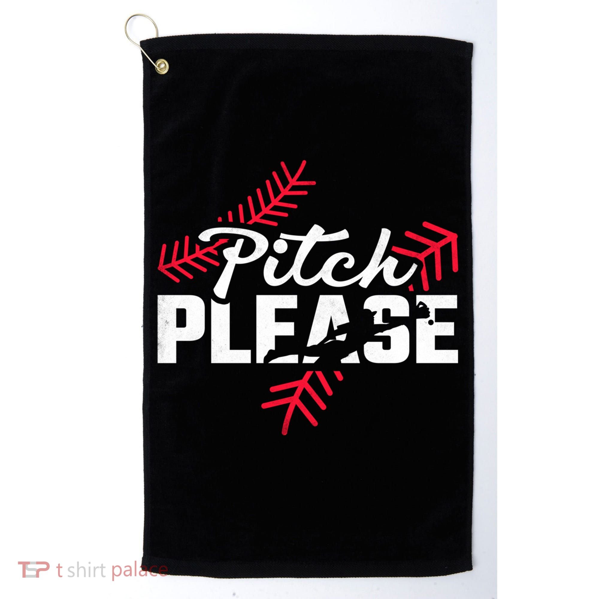Pitch Please Baseball Cute Gift Golf Towel
