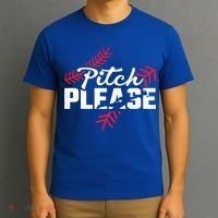 Pitch Please Baseball Cute Gift T-Shirt thumb 3