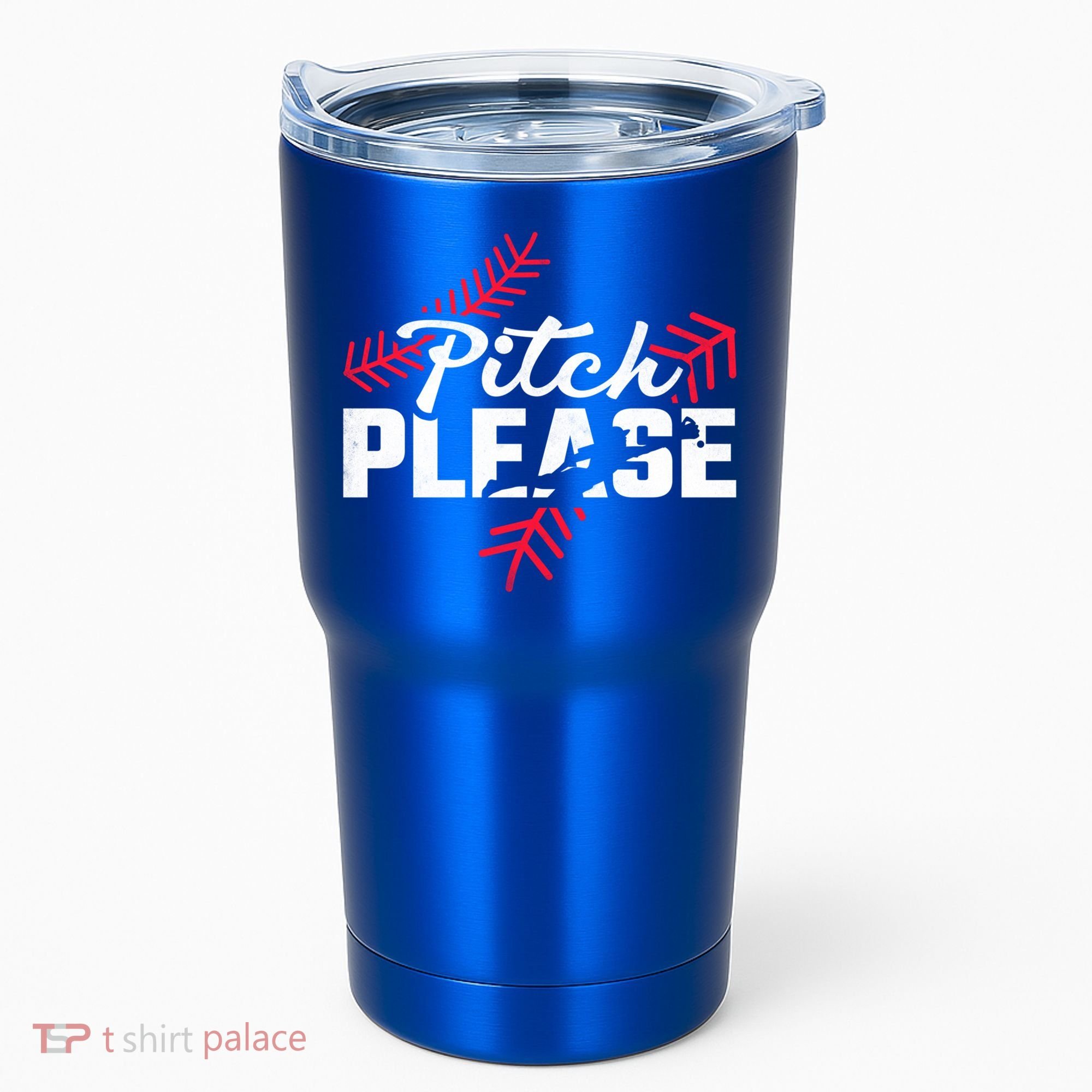 Pitch Please Baseball Cute Gift Tumbler