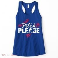 Pitch Please Baseball Cute Gift Women's Tank Top thumb 0