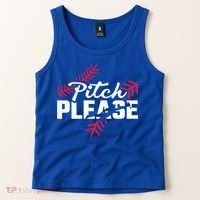 Pitch Please Baseball Cute Gift Tank Top thumb 2