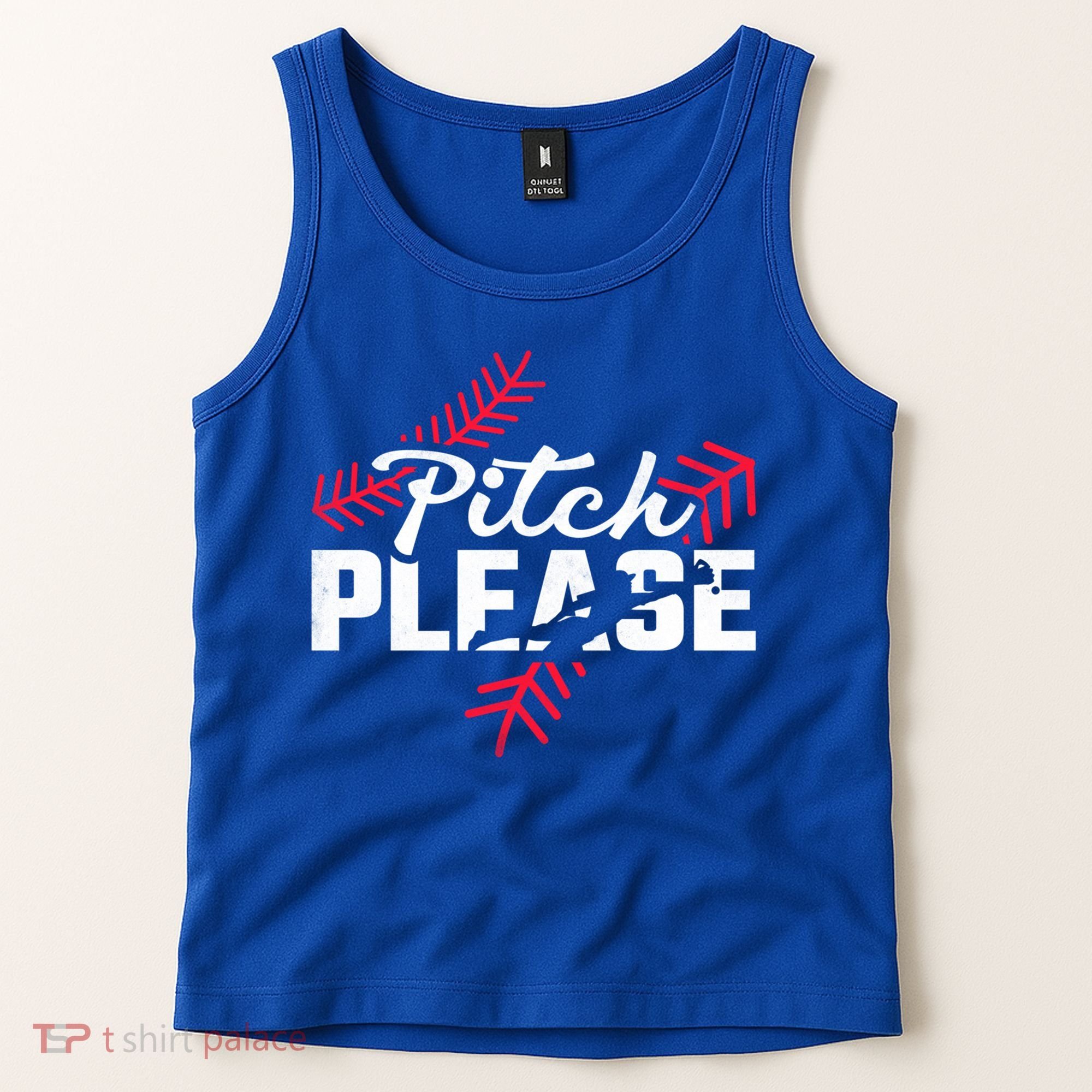 Pitch Please Baseball Cute Gift Tank Top