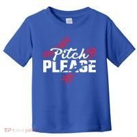 Pitch Please Baseball Cute Gift Toddler T-Shirt thumb 0