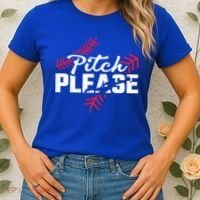 Pitch Please Baseball Cute Gift Women's T-Shirt thumb 2